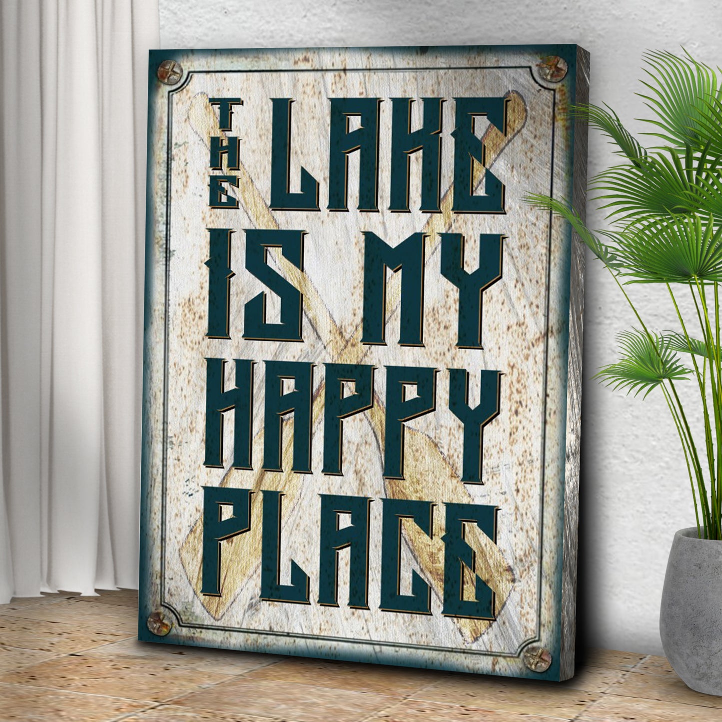 Happy Place Sign Style 2 - Image by Tailored Canvases