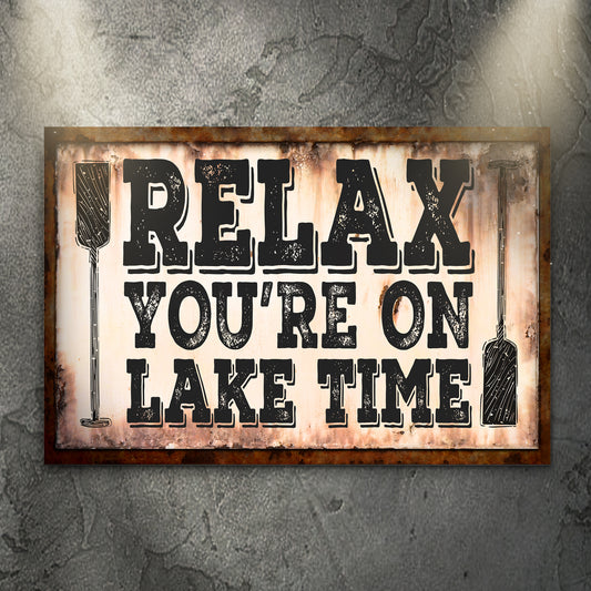 Lake Time Sign II - Image by Tailored Canvases