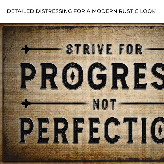 Strive For Progress Sign Zoom - Image by Tailored Canvases