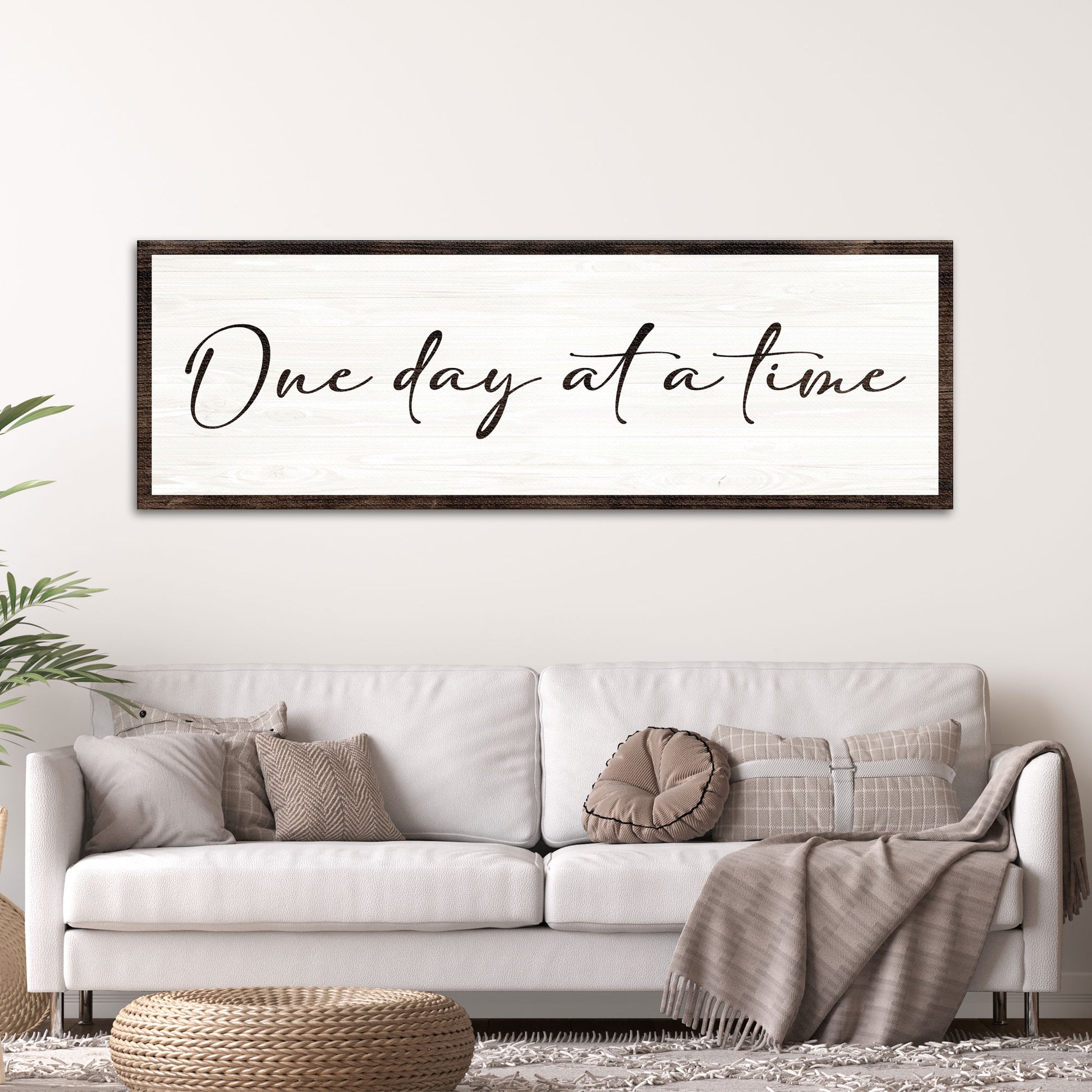 One Day At A Time Sign II - Image by Tailored Canvases