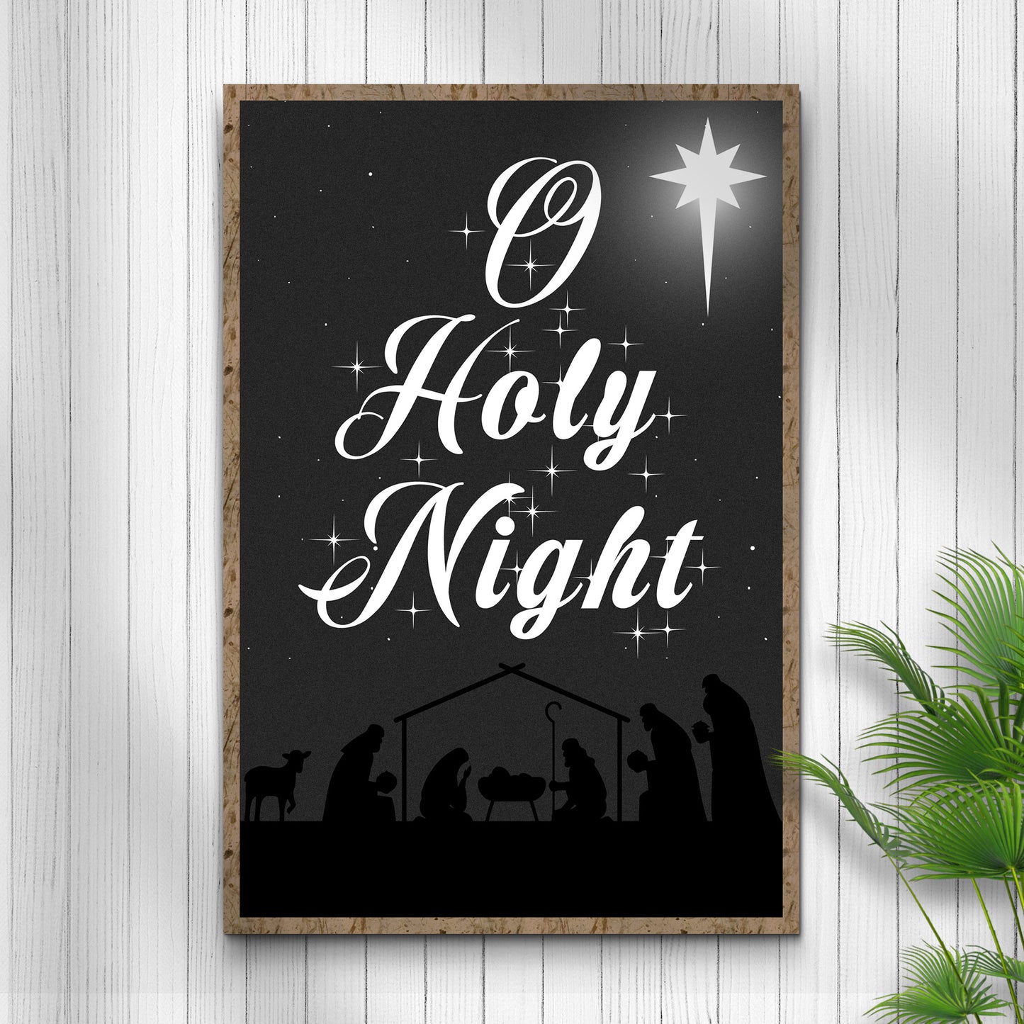 O Holy Night Christmas Sign