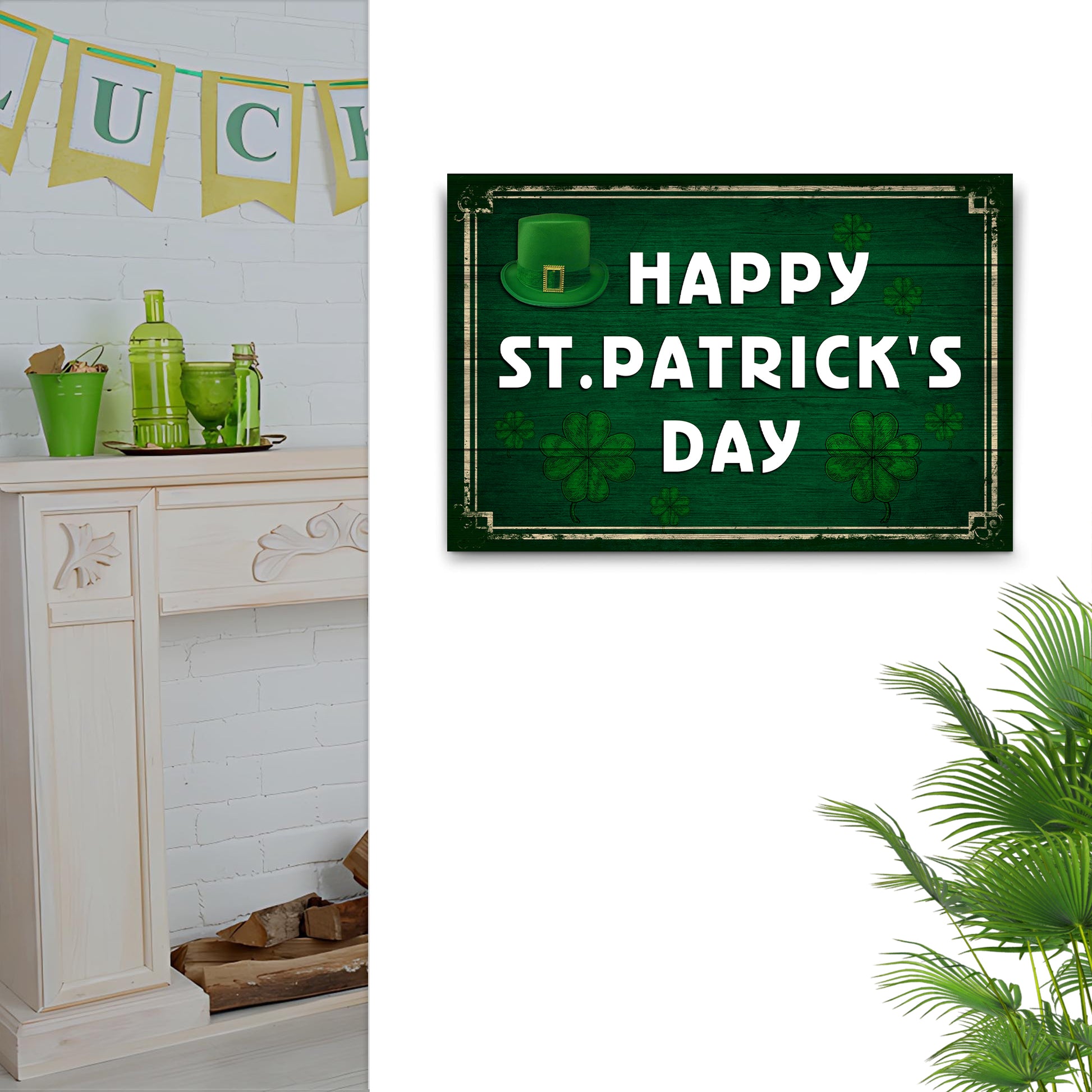 Irish For A Day, Irish Forever Sign  Style 1 - Image by Tailored Canvases