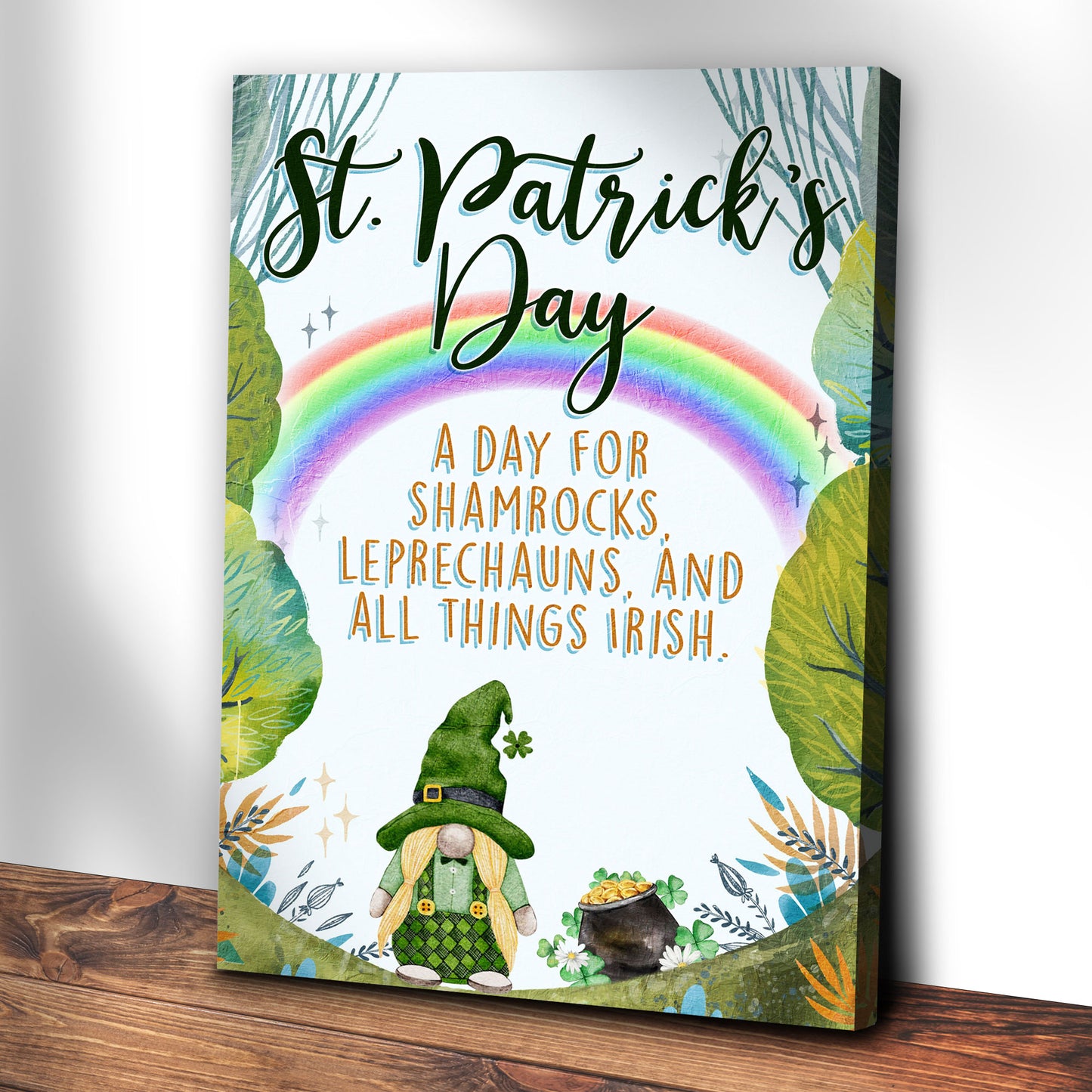 St. Patrick's Day, All Things Irish Sign Style 2 - Image by Tailored Canvases