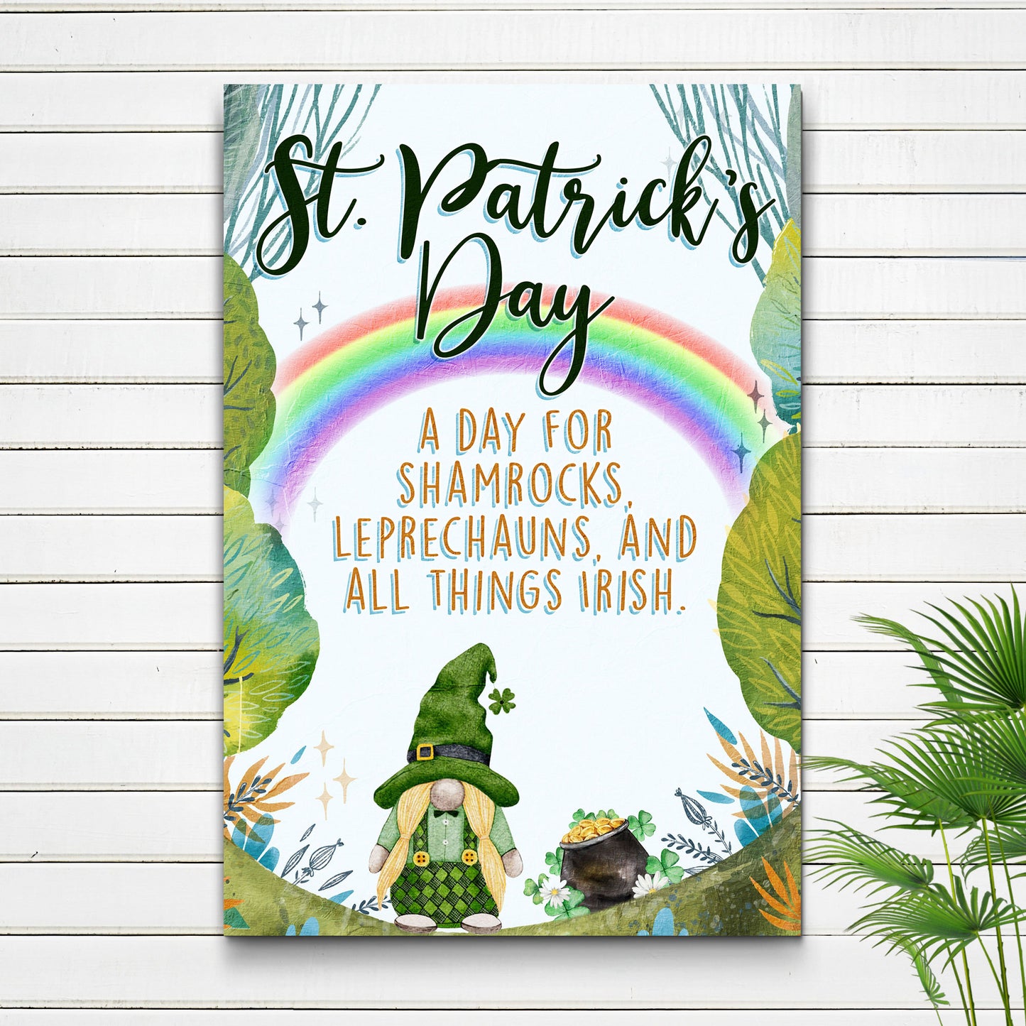 St. Patrick's Day, All Things Irish Sign Style 1 - Image by Tailored Canvases
