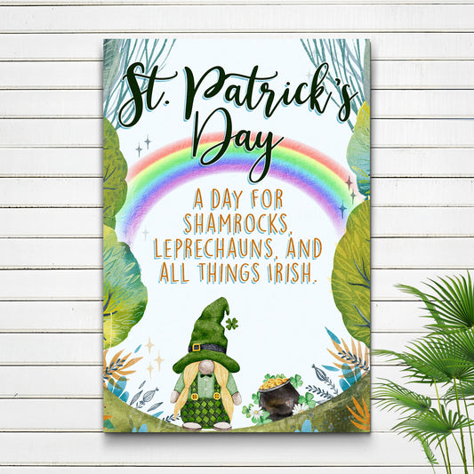 St. Patrick's Day, All Things Irish Sign - Image by Tailored Canvases