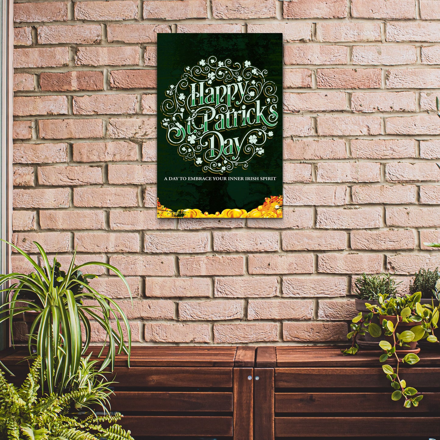St. Patrick's Day, A Day To Embrace Your Inner Irish Spirit Sign - Image by Tailored Canvases