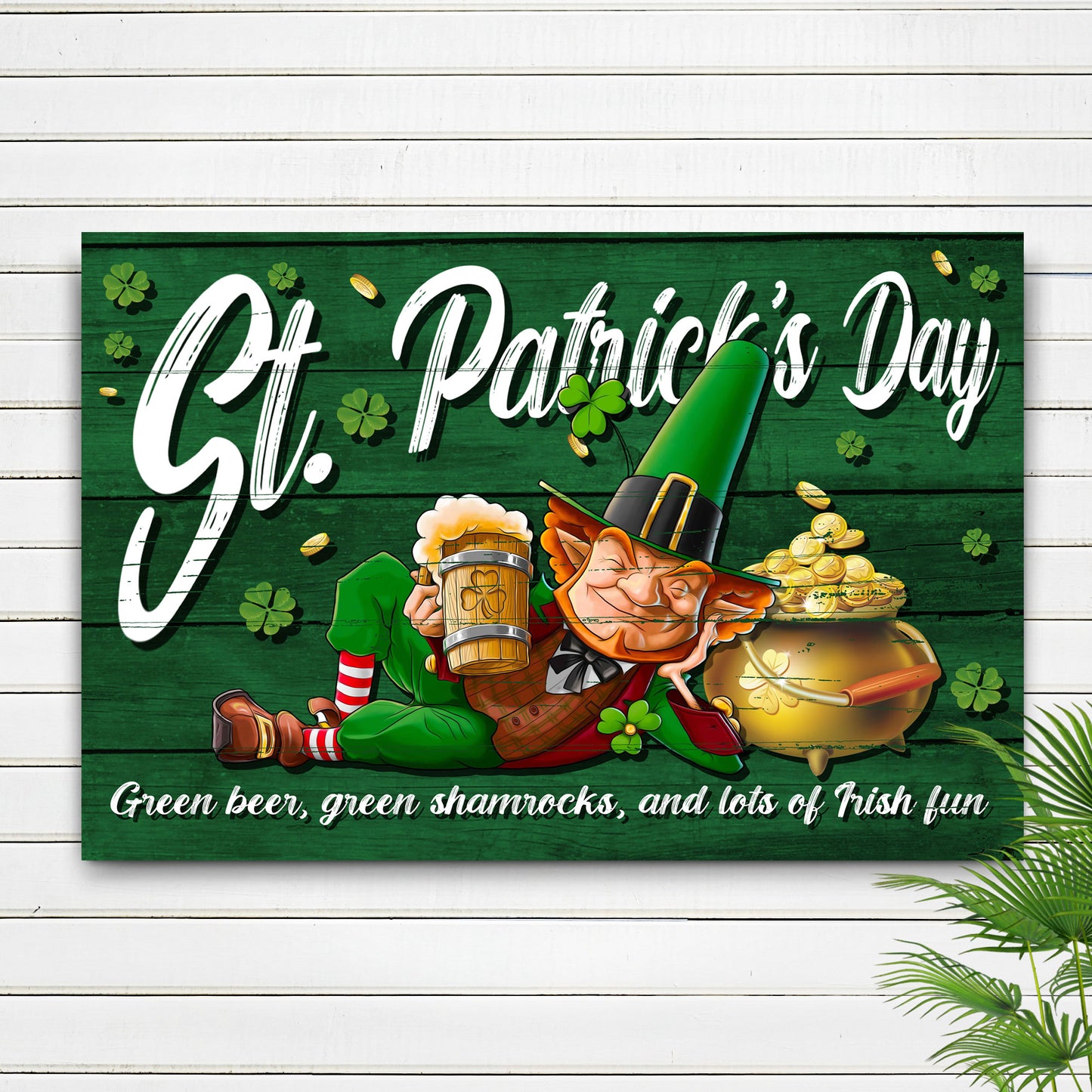 St. Patrick's Day Sign Style 1 - Image by Tailored Canvases