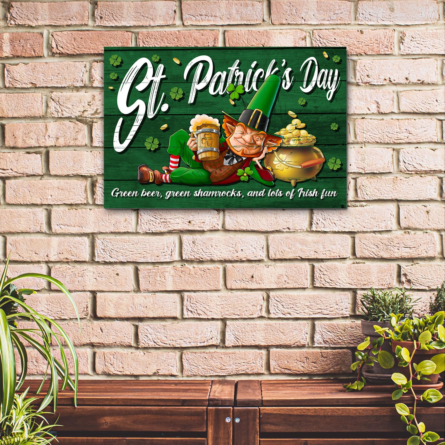 St. Patrick's Day Sign - Image by Tailored Canvases