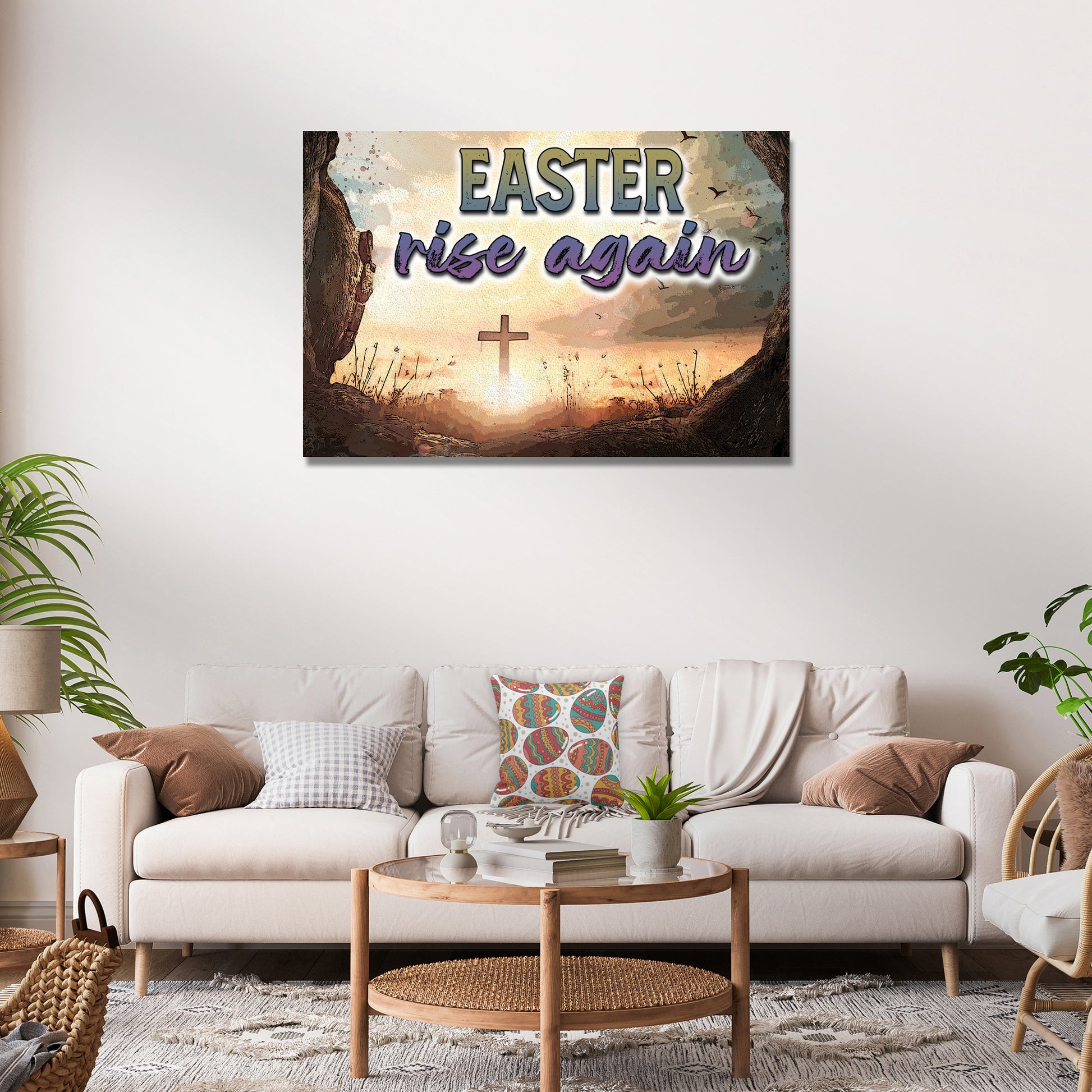 Easter Rise Again Sign - Image by Tailored Canvases