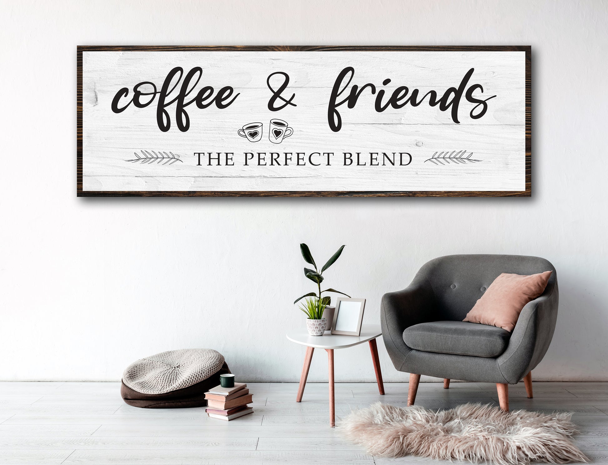 Coffee and Friends The Perfect Blend Sign - Image by Tailored Canvases