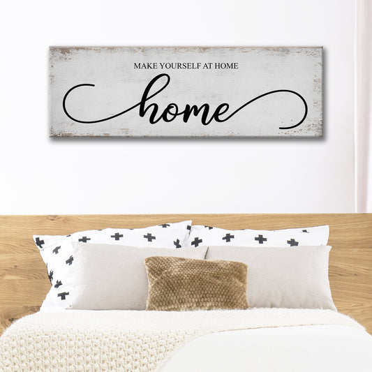 Make Yourself At Home Sign - Image by Tailored Canvases
