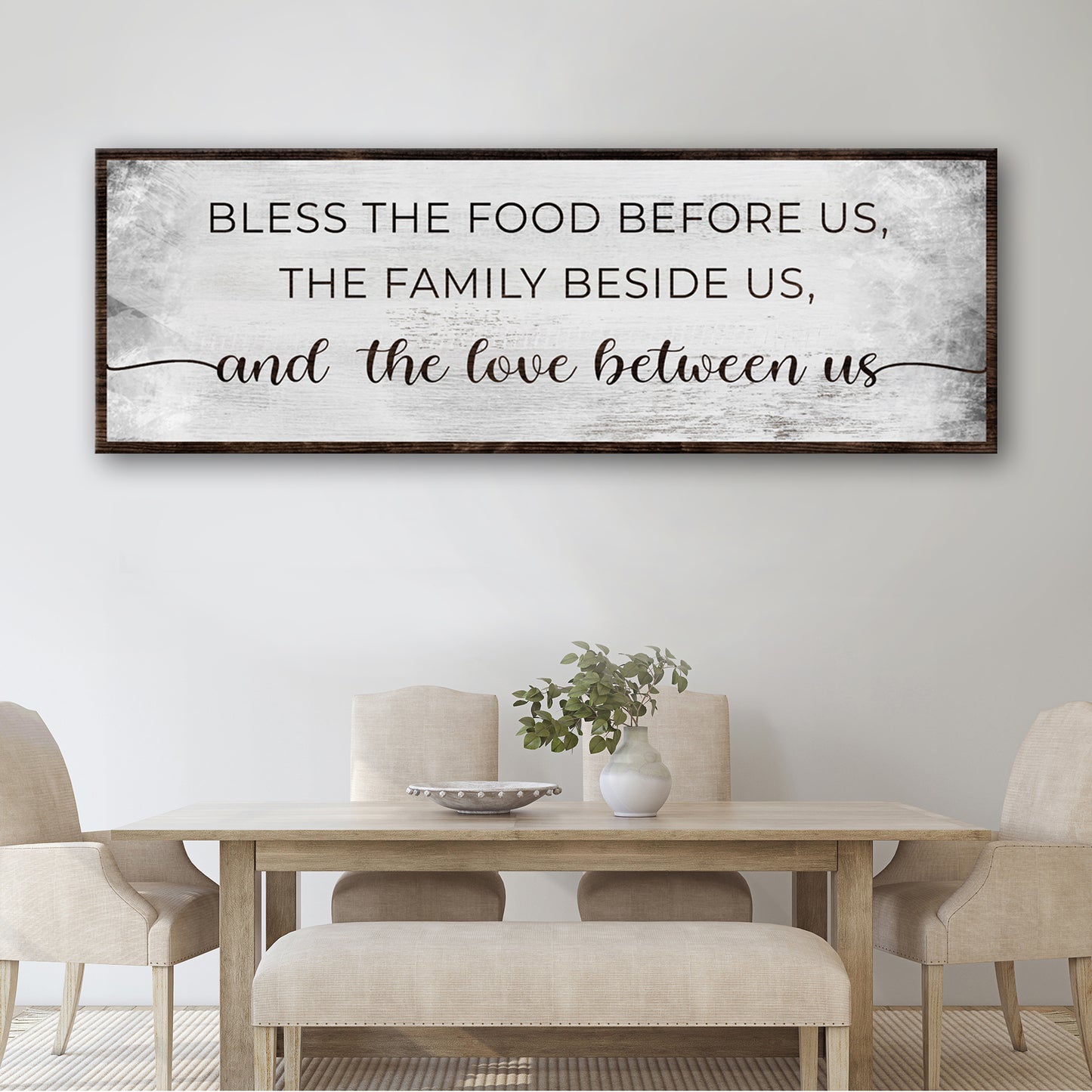 Bless The Love Between Us Sign - Image by Tailored Canvases