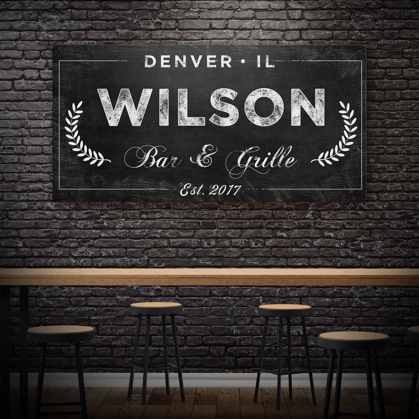 Bar and Grill Sign IV Style 1 - Image by Tailored Canvases