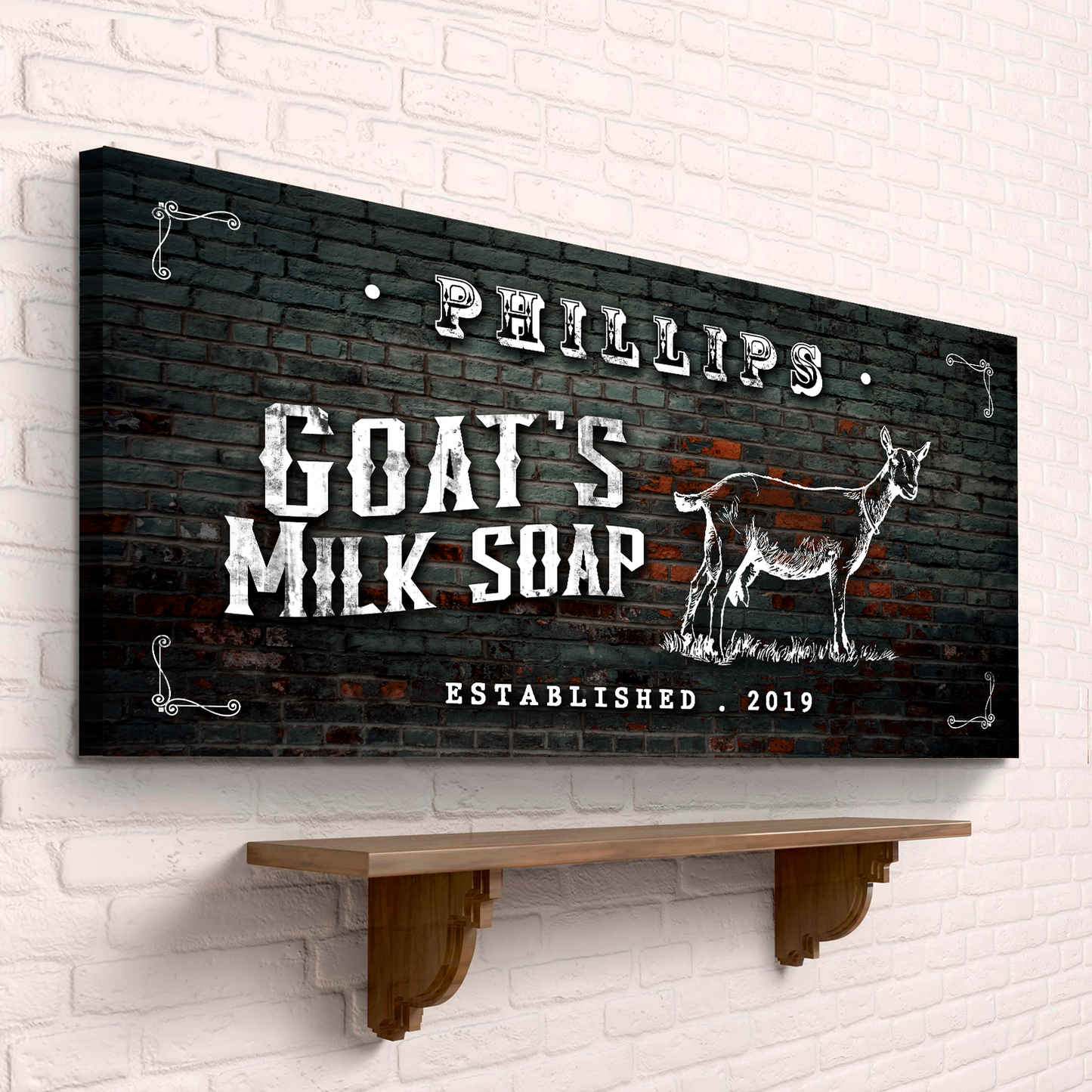 Goat's Milk Soap Sign Style 1 - Image by Tailored Canvases