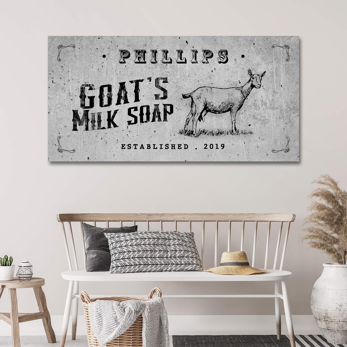 Goat's Milk Soap Sign Style 2 - Image by Tailored Canvases