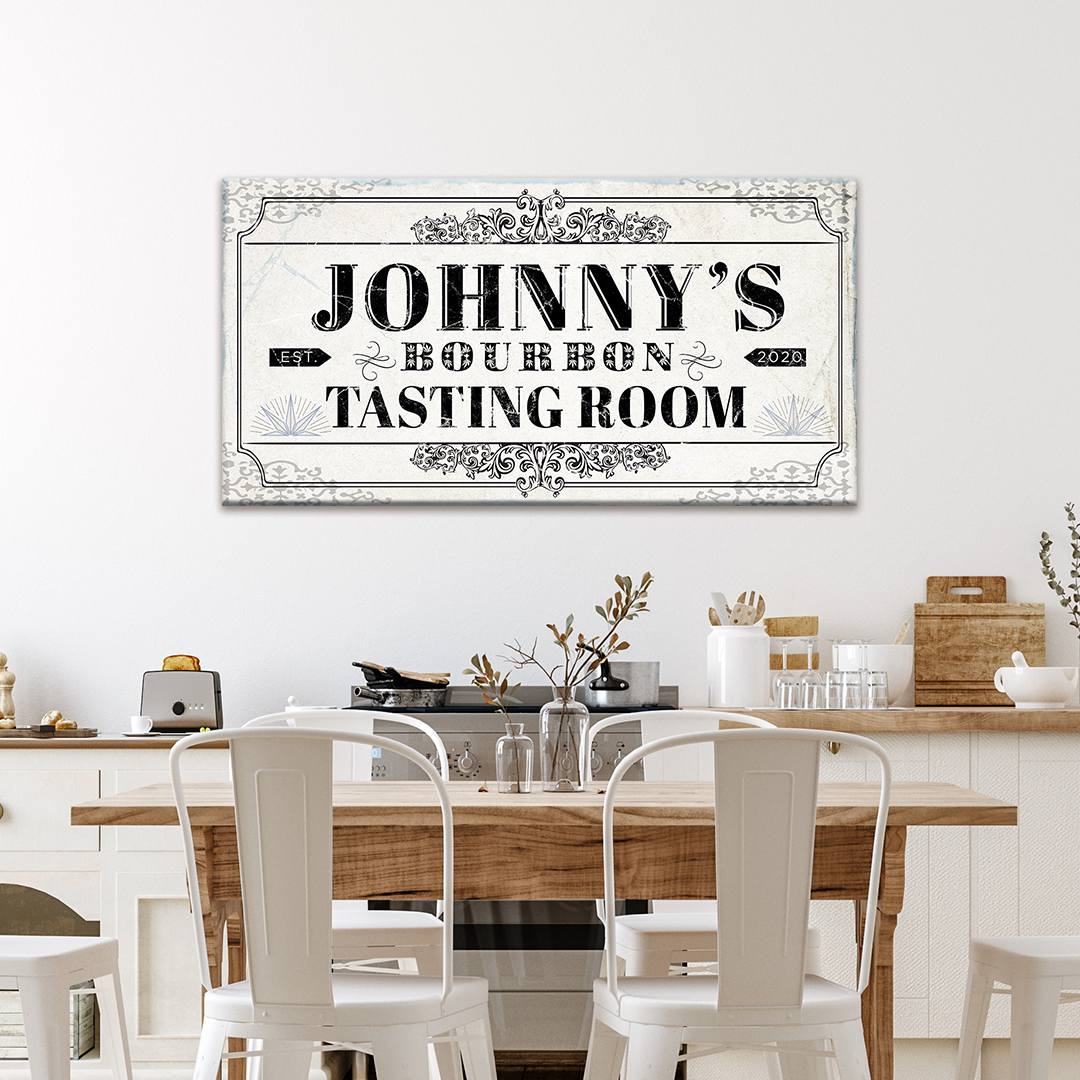Bourbon Tasting Room Sign - Image by Tailored Canvases