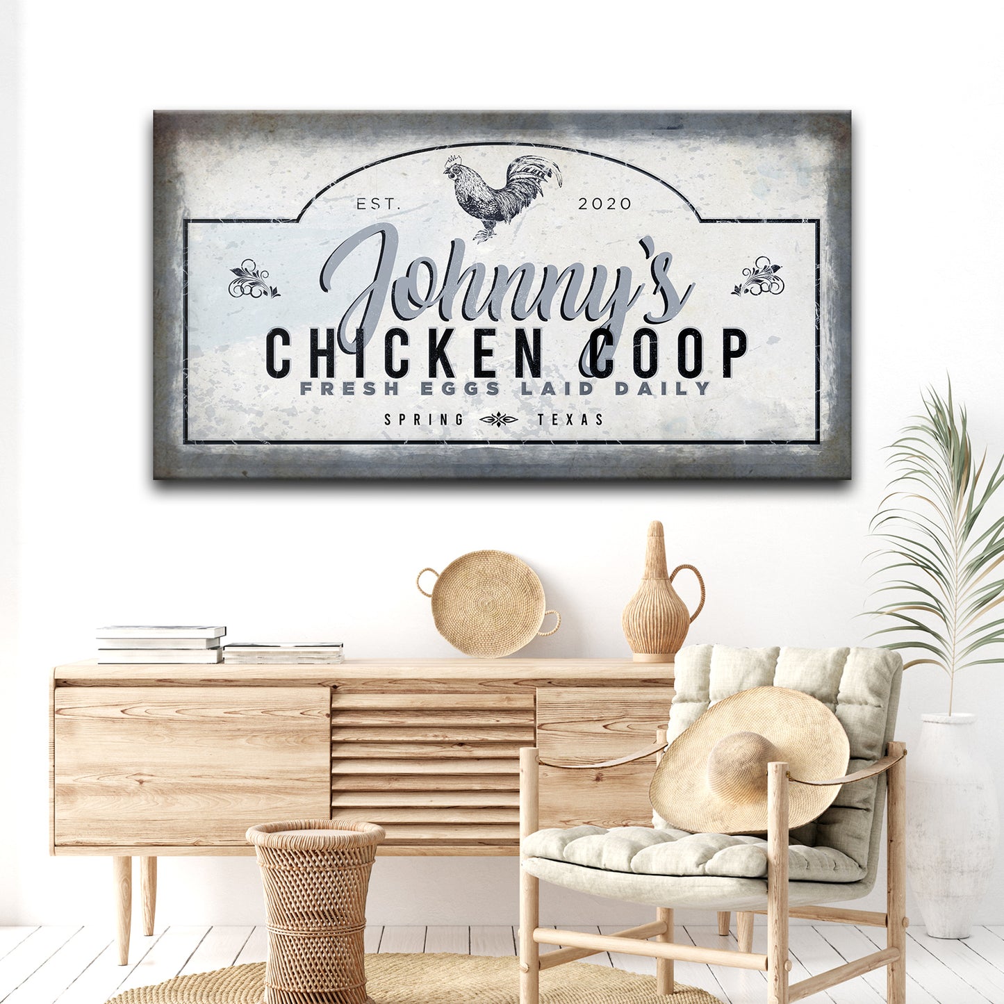Chicken Coop Sign IV Style 2 - Image by Tailored Canvases