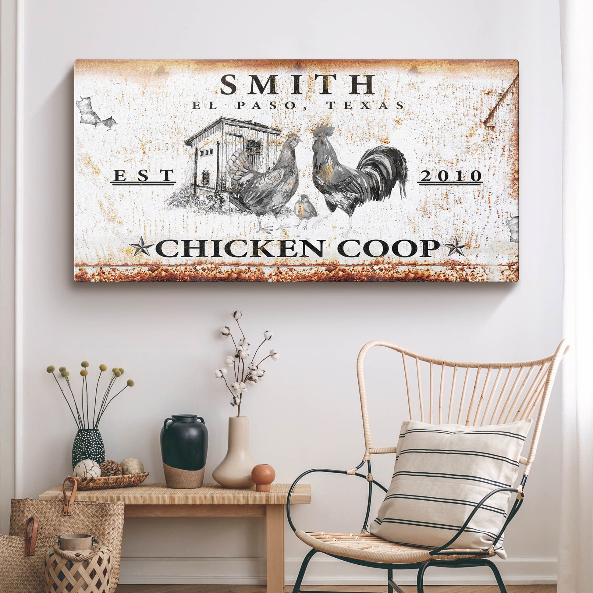 Chicken Coop Sign Style 1 - Image by Tailored Canvases