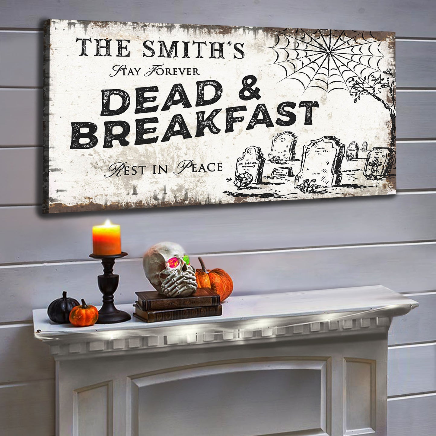 Dead and Breakfast Sign - Image by Tailored Canvases 