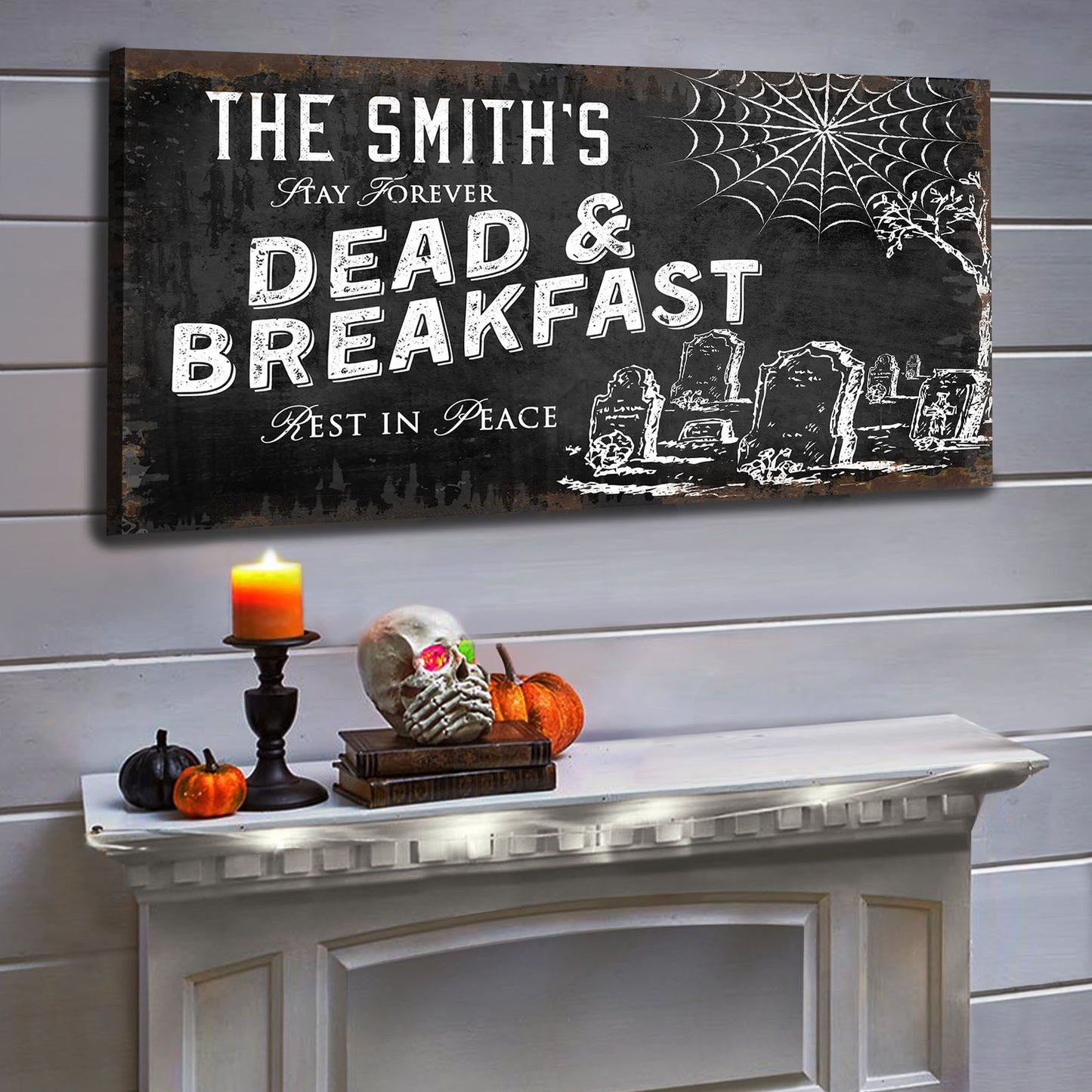 Dead and Breakfast Sign Style 2 - Image by Tailored Canvases