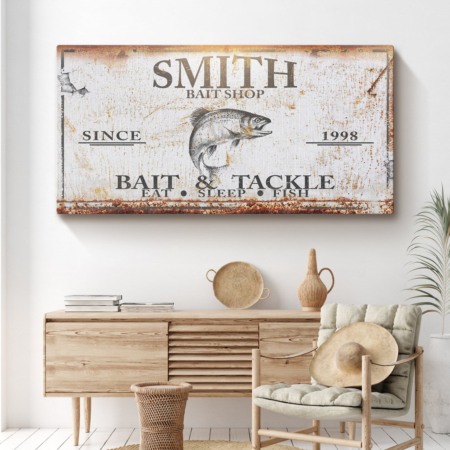 Bait and Tackle Sign - Image by Tailored Canvases