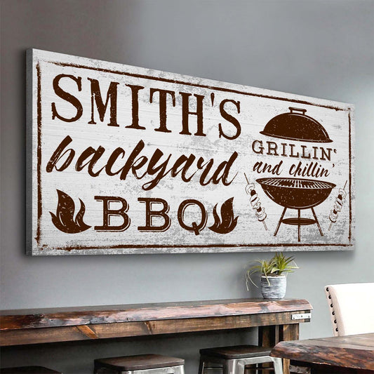 Backyard Barbeque Grill Sign - Image by Tailored Canvases