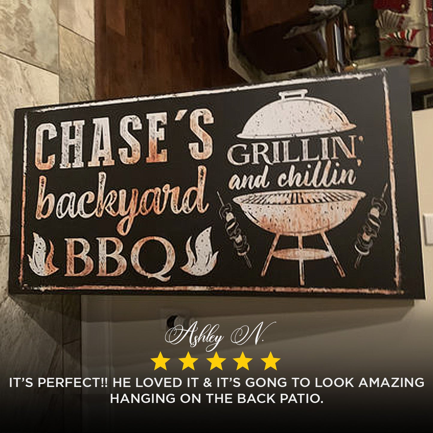 Backyard Barbeque Grill Sign Style 3 - Image by Tailored Canvases