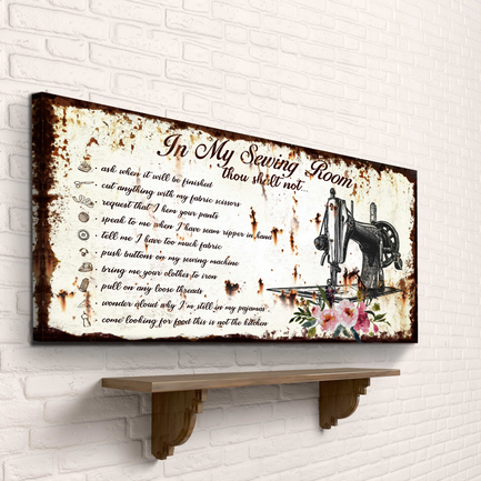Sewing Room Sign - Image by Tailored Canvases