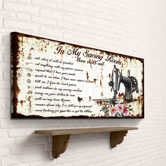 Sewing Room Sign - Image by Tailored Canvases