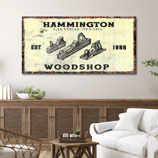 Woodshop Sign - Image by Tailored Canvases