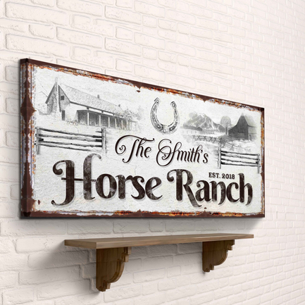 HORSE RANCH Sign - Image by Tailored Canvases
