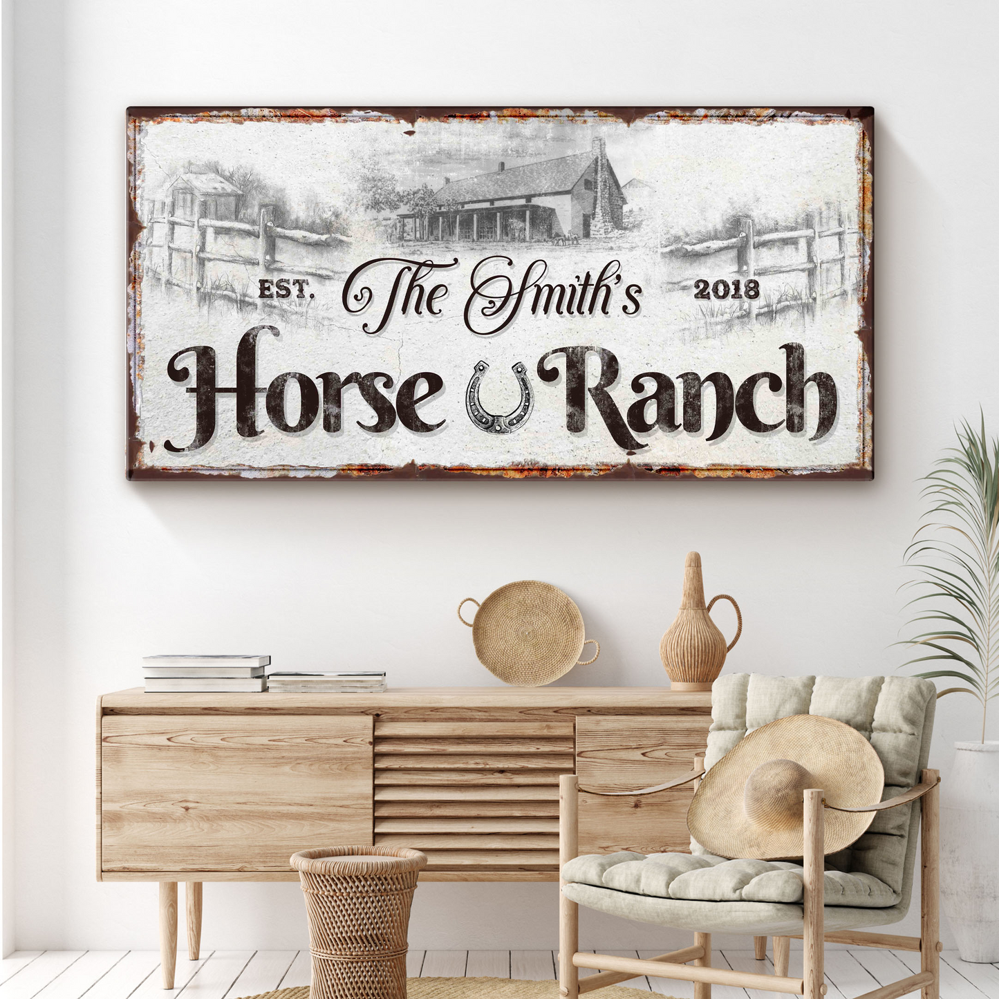 HORSE RANCH Sign - Image by Tailored Canvases