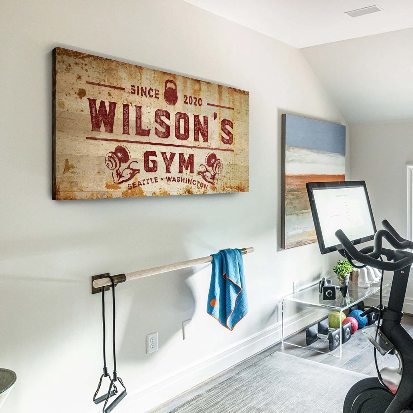 Gym Sign VI Style 2 - Image by Tailored Canvases
