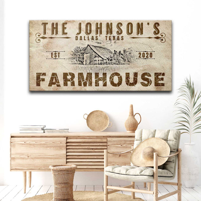Rustic Farmhouse Sign V | Customizable Canvas by Tailored Canvases