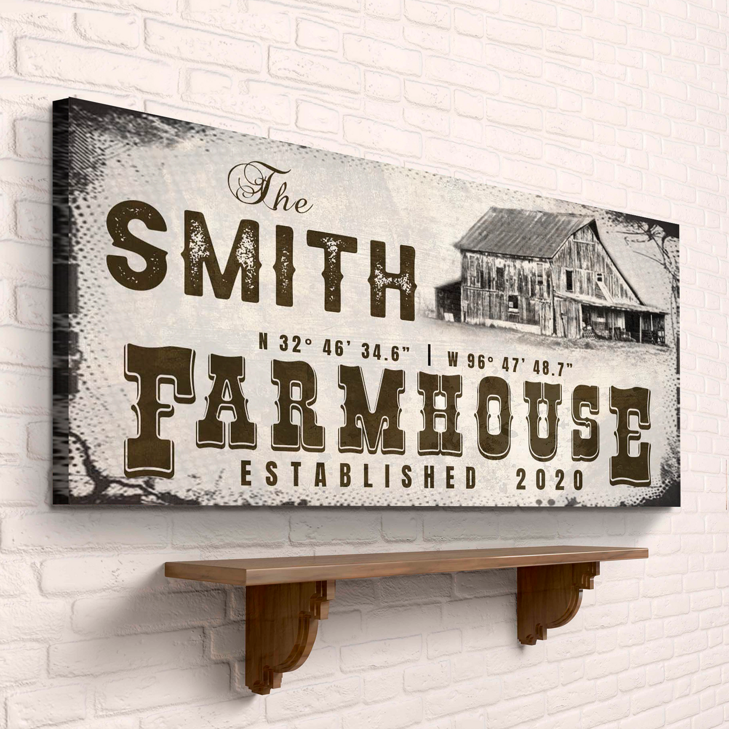 Farmhouse Sign V Style 2 - Image by Tailored Canvases
