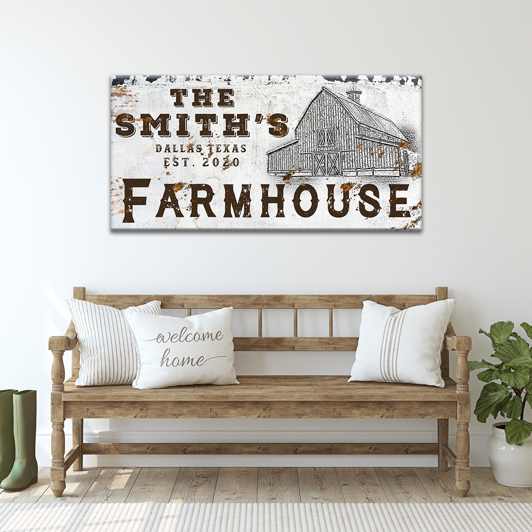 Farmhouse Sign IV Style 4 - Image by Tailored Canvases