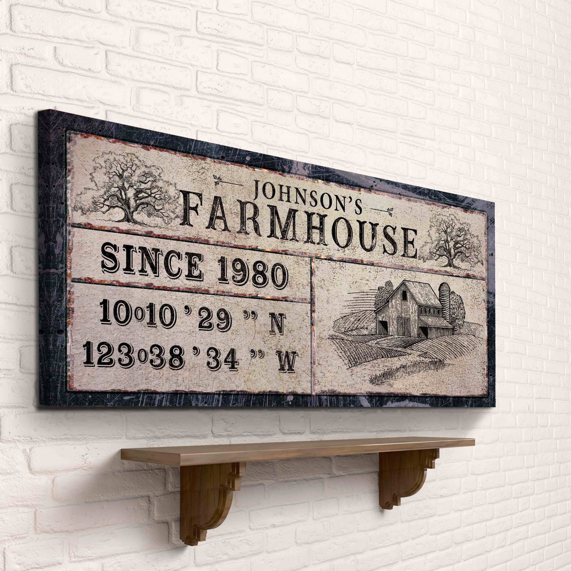 Farmhouse Signs VI Style 1 - Image by Tailored Canvases