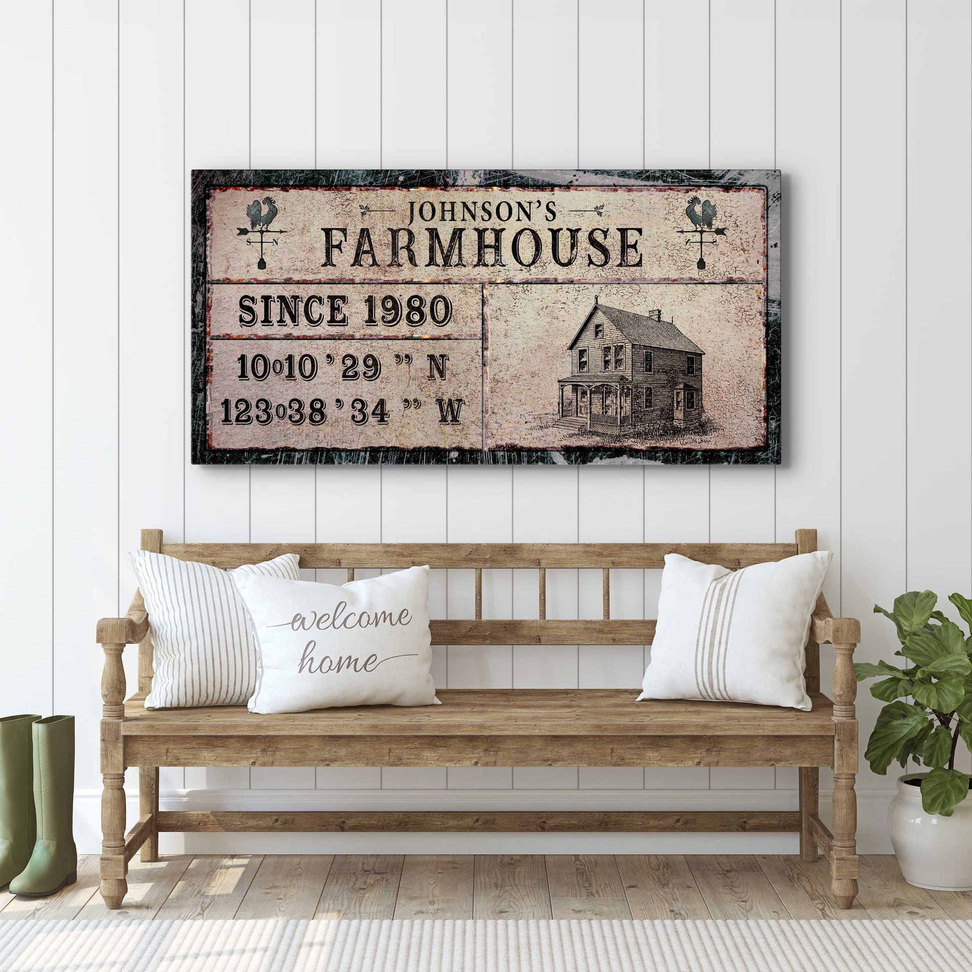 Farmhouse Signs VI Style 3 - Image by Tailored Canvases