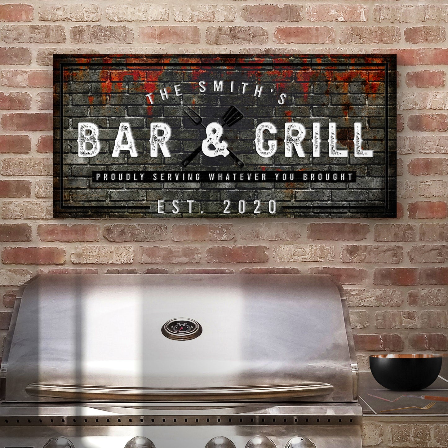 Bar and Grill Sign II (Free Shipping)