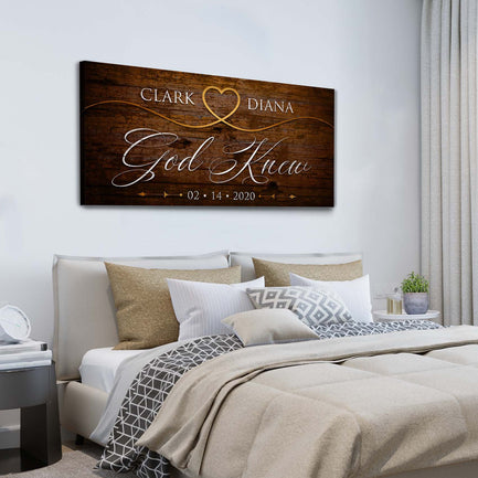 God Knew Sign I - Image by Tailored Canvases