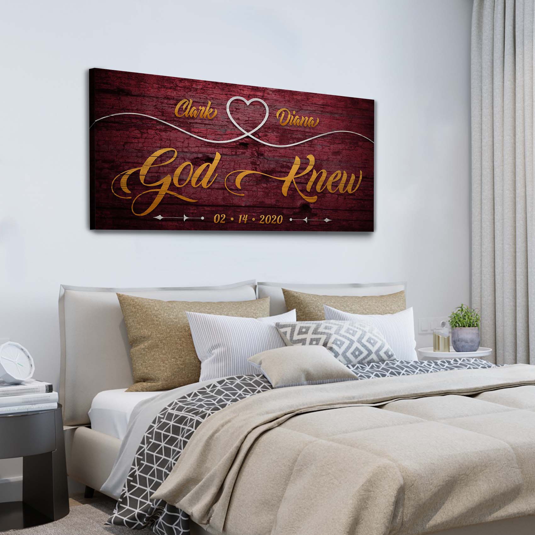 God Knew Sign I Style 2 - Image by Tailored Canvases