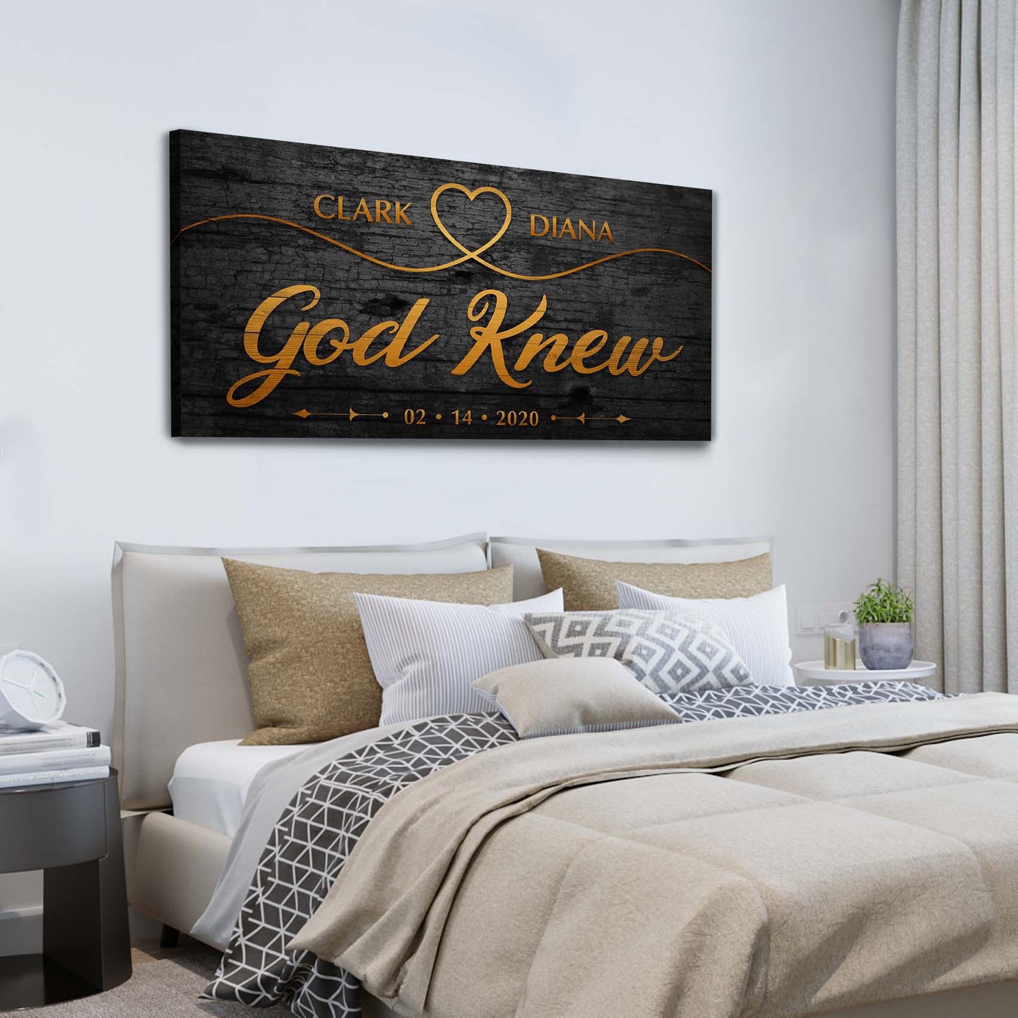 God Knew Sign I Style 3 - Image by Tailored Canvases