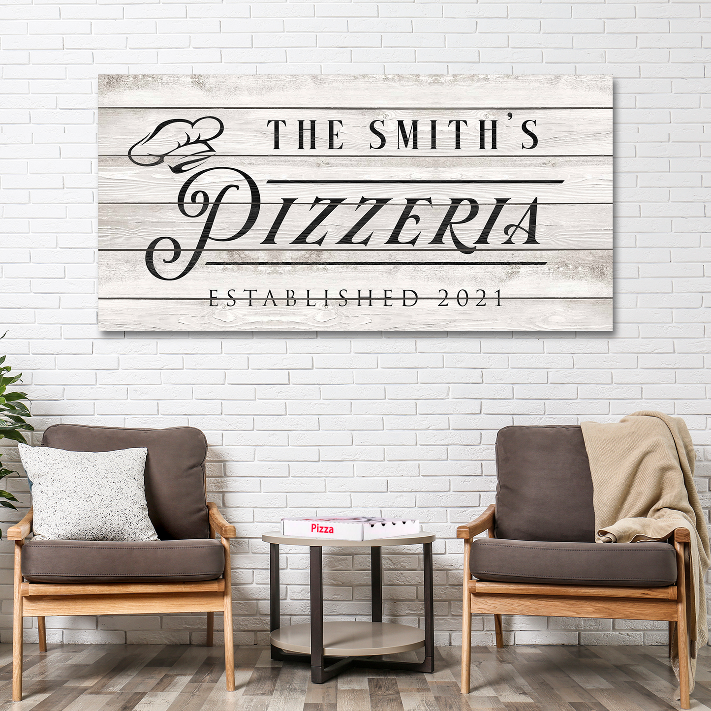 Pizzeria Sign Style 2 - Image by Tailored Canvases