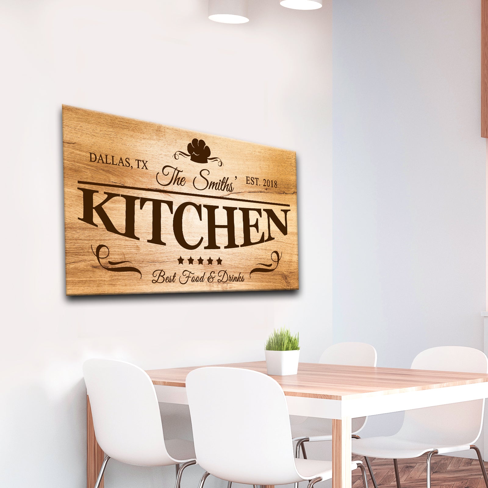 Family Kitchen Sign II Style 2 - Image by Tailored Canvases