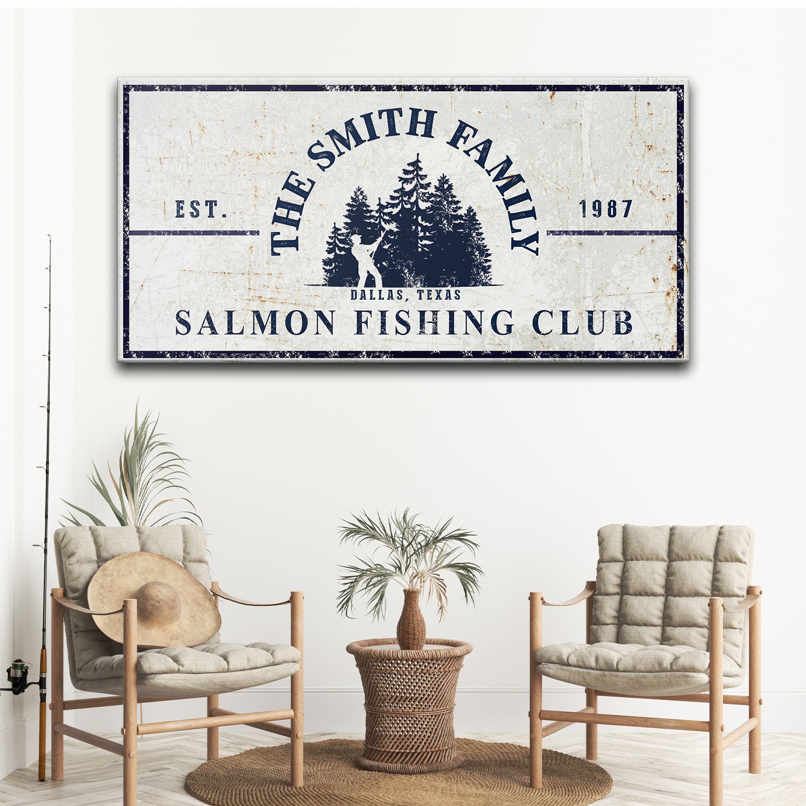 Fishing Club Sign - Image by Tailored Canvases