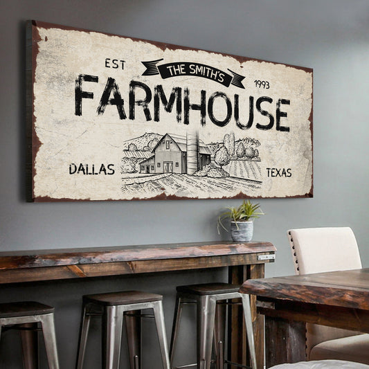 Rustic Farmhouse Sign III - Image by Tailored Canvases