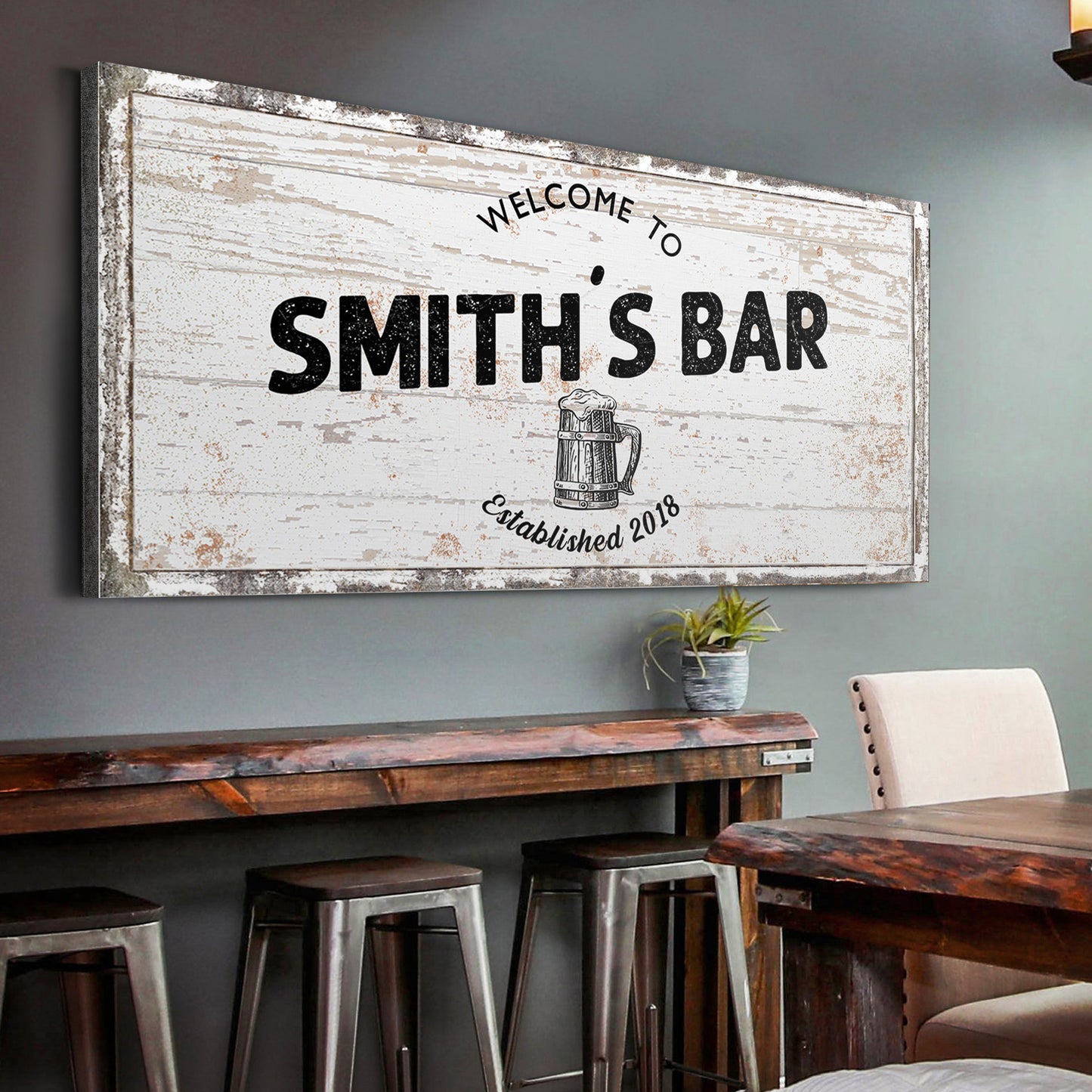 Bar Sign II Style 2 - Image by Tailored Canvases