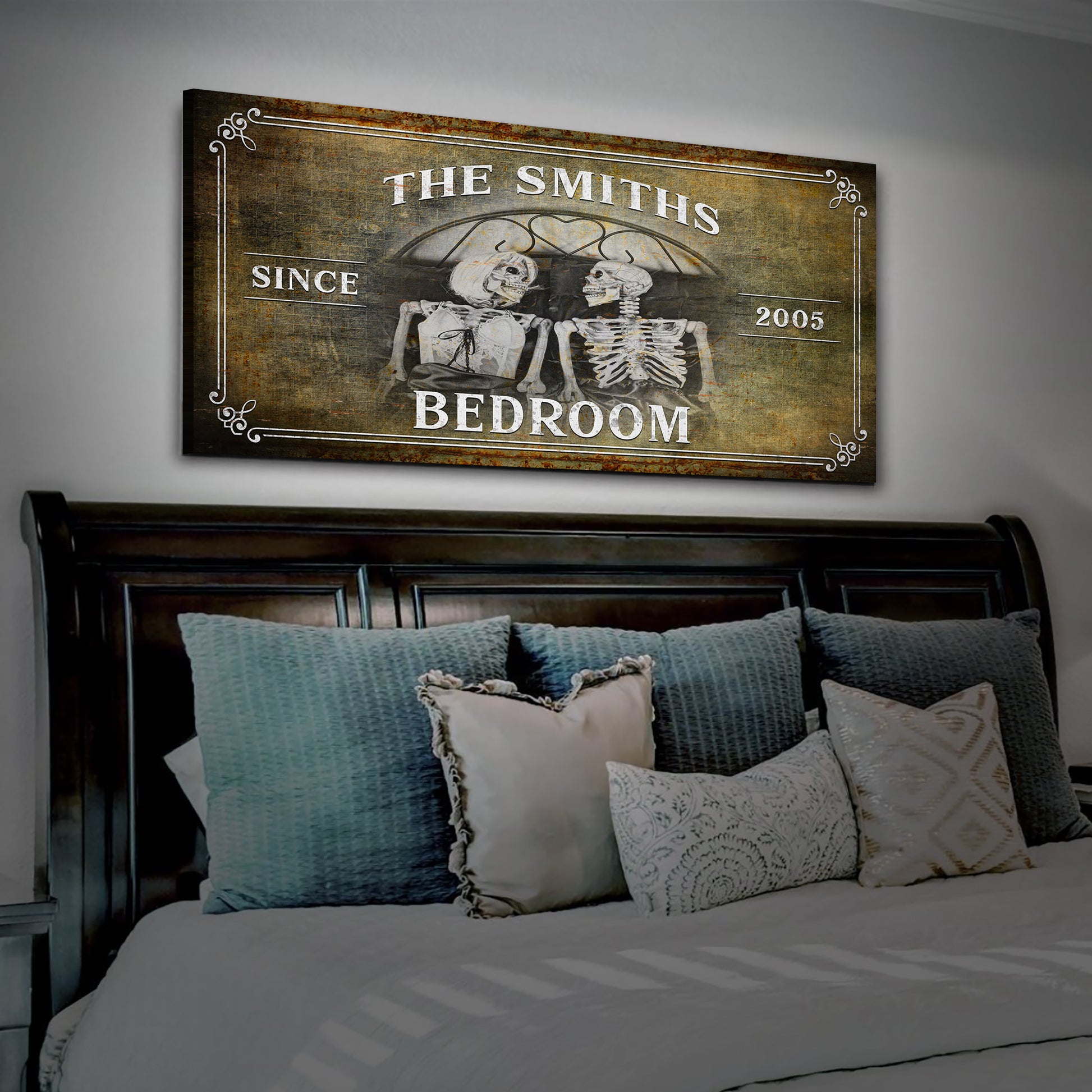 Skeleton Bedroom Sign Style 1 - Image by Tailored Canvases