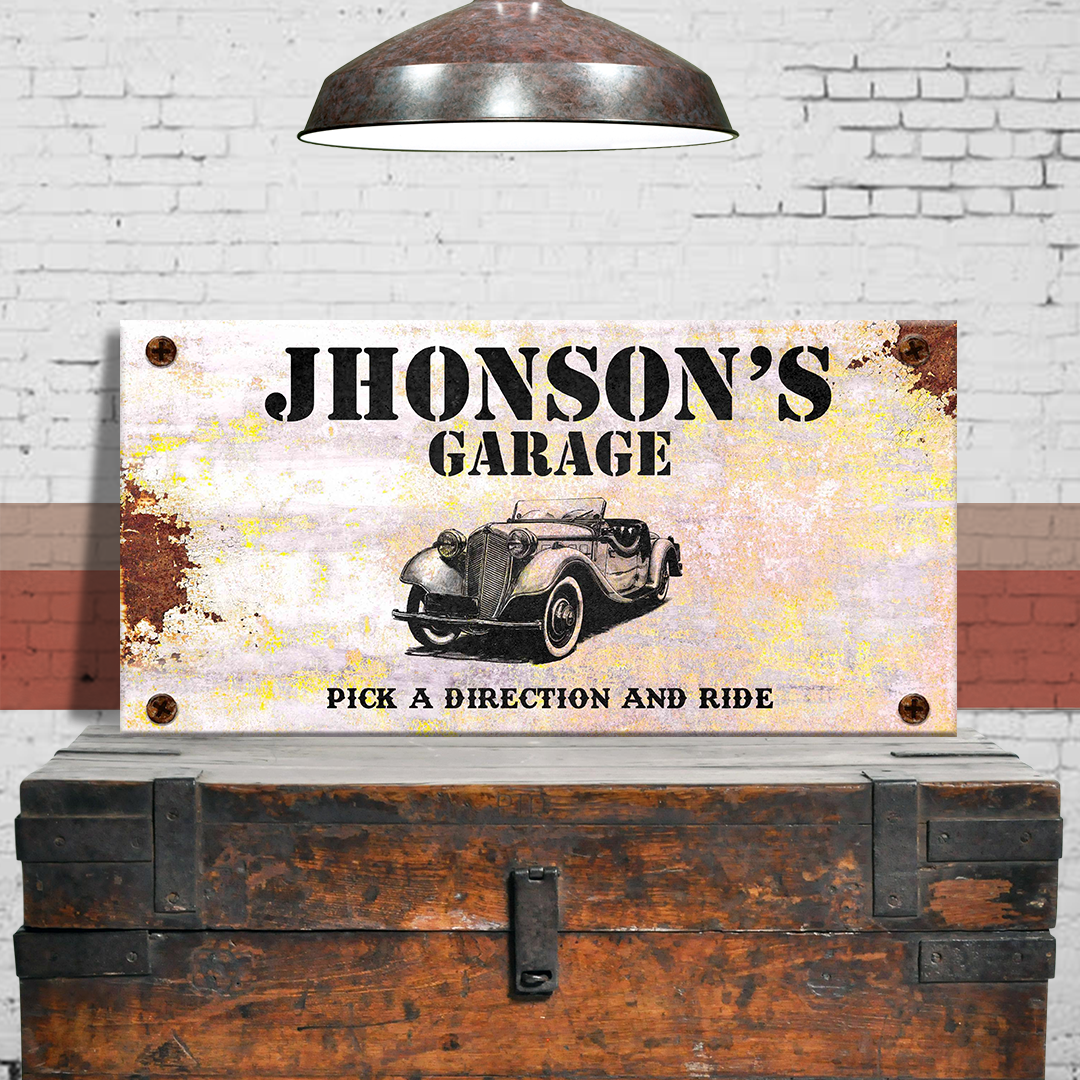 Garage Sign II Style 2 - Image by Tailored Canvases