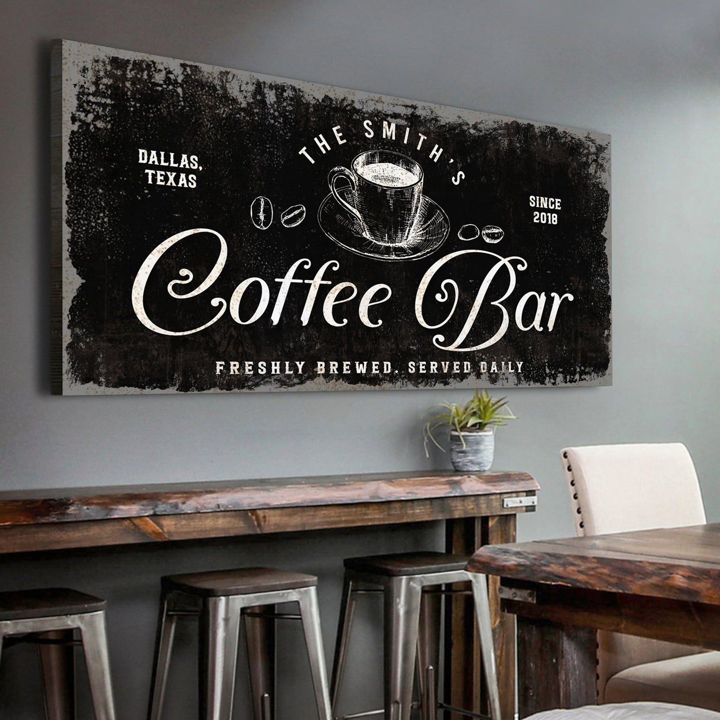 Coffee Bar Sign Style 5 - Image by Tailored Canvases